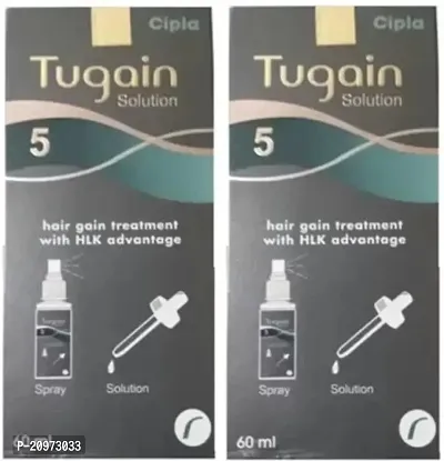 Tugain  5  Solution Professional Hair serum 60ml  (Pack Of-2)-thumb0