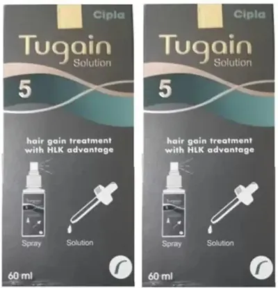 Tugain  5  Solution Professional Hair serum 60ml  (Pack Of-2)