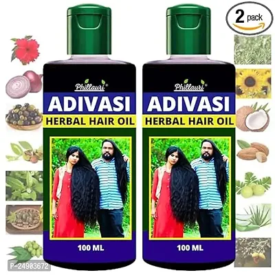 Adivasi Herbal hair Oil 100 ml (Pack-2)-thumb0