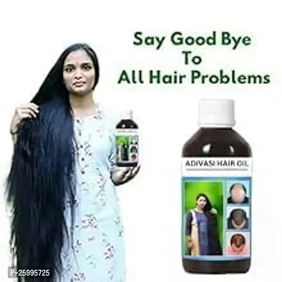 Pawer Full Adivasi All Hair Type  Ayurvedic Herbal  Hair Oil 200 ml-thumb0