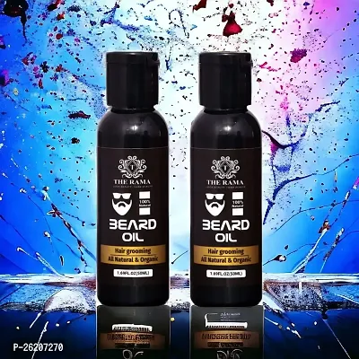 Beard  Oil The Rama  Organic  Best Quality  Beard For Men's  Hair Oil 50 ml (Combo Of-2)