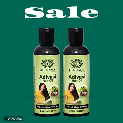 The Rama Adivasi Hair Fast Growth Oil For Men's  Women Hair Oil  100 ml (Combo Of-2)-thumb0