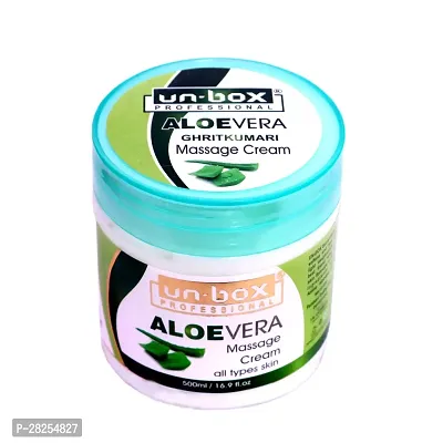 Unbox Pure Original Aloe Vera Massage  Cream 500ml Pack Of-1-thumb0