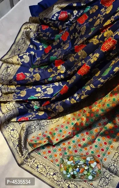 Beautiful Cotton Silk Jacquard Saree with Blouse piece