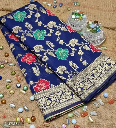 Beautiful Art Silk Jacquard Saree with Blouse piece-thumb2