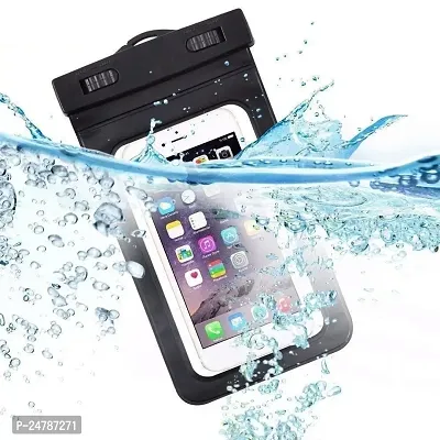 KLIP 2 DEAL Rain  Dust Protection Waterproof Touch Sensitive Mobile Pouch Cover for Any Android and iPhone Universal Size 6 X 4 Inch Multi-Coloured-thumb0