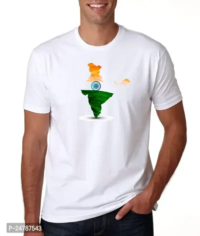 KLIP 2 Deal Round Neck Half Sleeve Independence Day/Republic Day/Gandhi Jayanti Customized Printed Tshirt - White (XXL) | India - Style 6 | Regular Fit Casual T-Shirt Suitable for Men  Women-thumb0