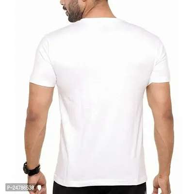 KLIP 2 Deal Plain White Cotton T-Shirt, for Men  Women | Color Me on Holi-thumb3