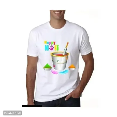 KLIP 2 DEAL Round Neck Half Sleeve Holi Special Customized Printed T-Shirt Suitable for Men  Women