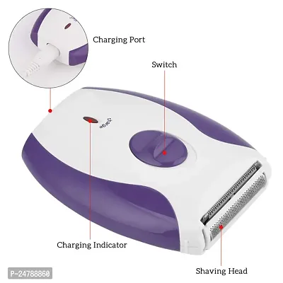 Women Epilator Rechargeable Electric Shaver Razor Depilador for Face Body | Underarms Leg Arm Hair Removal | Lady Bikini Shaving Machine Hair Removal Hair Clipper | Trimmer Shaver For Women-thumb5