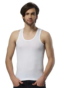 ESSA COOLD Men's Cotton White Vests_(Pack of 3)_95 cm-thumb1