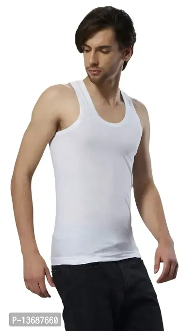 ESSA COOLD Men's Cotton White Vests_(Pack of 3)_95 cm-thumb4