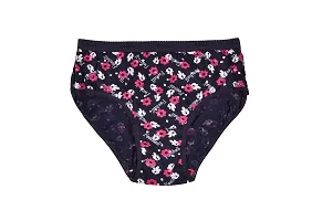 ESSA Myna Printed Women's Cotton Briefs Outer Elastic 4pcs [Multicolor]-thumb3