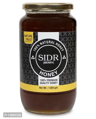 Nature Trust SIDR Honey Raw Honey- Unprocessed, Unfiltered, Unpasteurized raw honey Pure  Premium Himalayan  100% Pure  Natural(1200gm) |Natural Ayurvedic Remedy for Weight Loss Cough and Digestive-thumb0