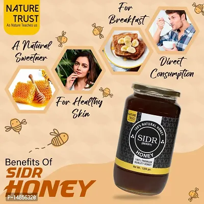 Nature Trust SIDR Honey Raw Honey- Unprocessed, Unfiltered, Unpasteurized raw honey Pure  Premium Himalayan  100% Pure  Natural(1200gm) |Natural Ayurvedic Remedy for Weight Loss Cough and Digestive-thumb2