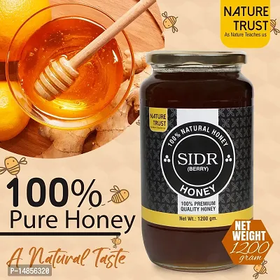 Nature Trust SIDR Honey Raw Honey- Unprocessed, Unfiltered, Unpasteurized raw honey Pure  Premium Himalayan  100% Pure  Natural(1200gm) |Natural Ayurvedic Remedy for Weight Loss Cough and Digestive-thumb3