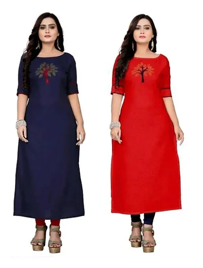 Fancy Combo of 2 Cotton Blend Kurti