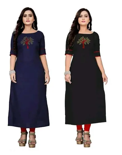 Fancy Combo of 2 Cotton Blend Kurti