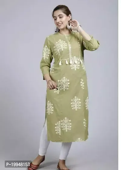 Beautiful Cotton Blend Multi Color A-Line Kurti for Women-thumb0