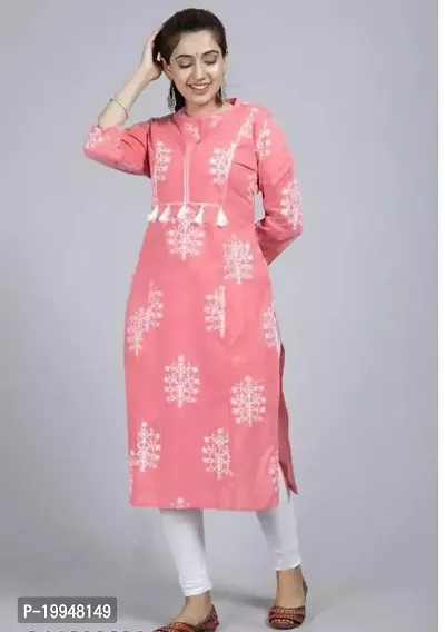 Beautiful Cotton Blend Multi Color A-Line Kurti for Women-thumb0