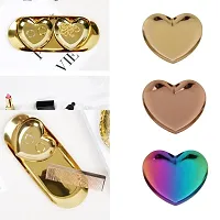 GAH Luxury Stainless Steel Heart Plate Shop Display Tray Home Storage Gold-thumb1