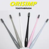 GAH Adults Bamboo Charcoal Fiber Toothbrush Soft Bristle Tooth Brush White-thumb1