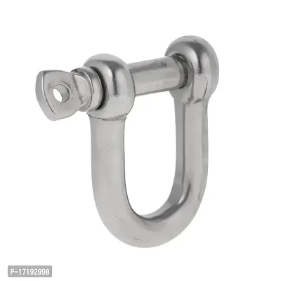 GAH 304 Stainless Steel Screw Pin D Shackle Marine Boat Shade Rigging Silver M6-thumb2