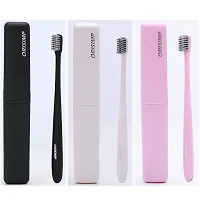 GAH Adults Bamboo Charcoal Fiber Toothbrush Soft Bristle Tooth Brush Blue-thumb1
