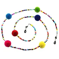 GAH Colorful Plush Ball Beads Eye Glass Chains Sunglasses Eyeglass Necklace Cord Outdoor Activities Lady Fashion Accessory-thumb4