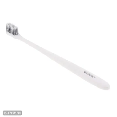GAH Adults Bamboo Charcoal Fiber Toothbrush Soft Bristle Tooth Brush White