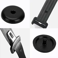 GAH Seat Belt Stop Buttons Prevent Seat Belt Buckle from Sliding Down Belt Black-thumb1