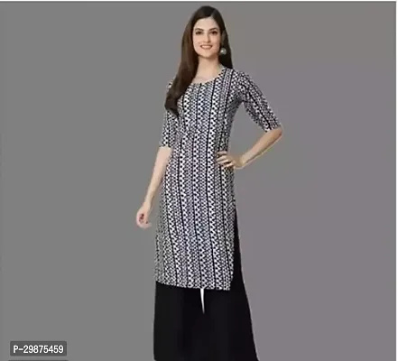 Stylish Multicoloured Crepe Kurta For Women