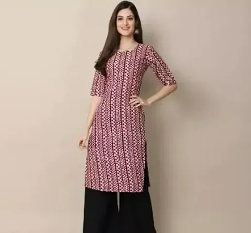 A-Line Printed Cotton Stitched Kurta