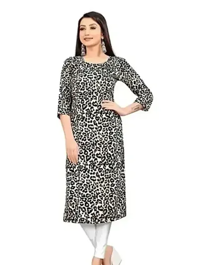 Attractive Crepe Straight Kurta For Women