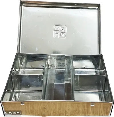 Useful Stainless Steel Box Container For Pooja Essential