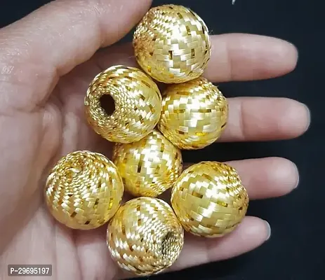 Beautiful Golden Round Balls - 20pcs