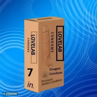 Condom 6-inch with Realistic Texture and Extended Performance