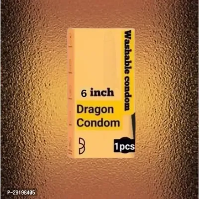 Condom 6-inch with Realistic Texture and Extended Performance