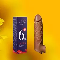 Washable  Reusable - Extra Long- Extra Thick 6 Inch Attractive Condom, Net Quantity :1Pis-thumb1