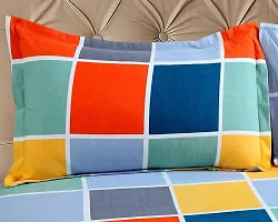 Prosseya 180 TC Cotton-Blend Single Sized 2 Bedsheet with 2 Pillow Covers (Combo Single Size Pack of 2) (Multicolor)-thumb2