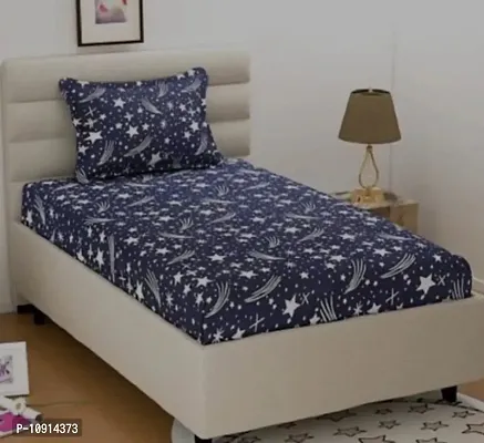 Single Bedsheet Whit One Pillow Cover-thumb0