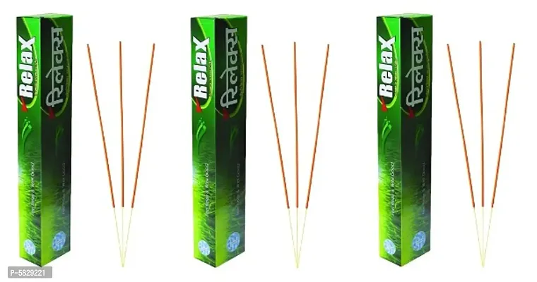 Relax Mosquito Repellent Incense Sticks, Bamboo Incense Sticks Pack Of 3