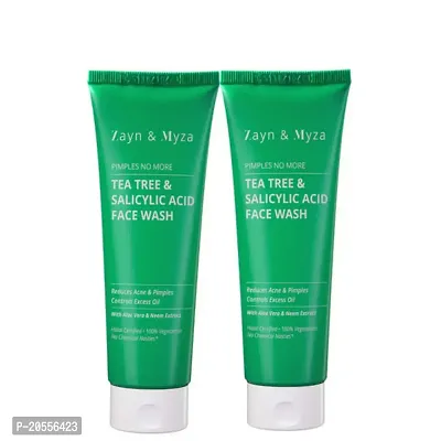 ZM Zayn  Myza Tea Tree  Salicylic Acid Face Wash (75ml each) Pack of 2-thumb0