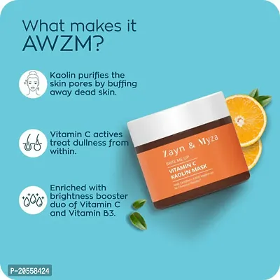 ZM Zayn  Myza Vitamin C Kaolin Face Mask (50g)-thumb5