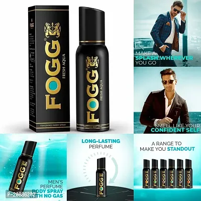 Fogg Black Fresh Aqua Body Spray Deodorant For Men (100g)