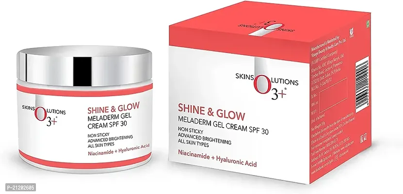O3+ Meladerm Gel Brightening  Whitening Day Cream Shine  Glow SPF 30