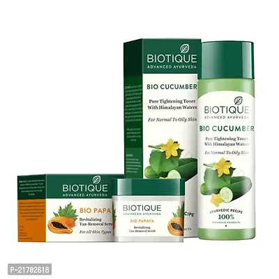 Biotique Bio Daily Skincare Duo Scrub (75 gm)  Toner(120 ml)-thumb0