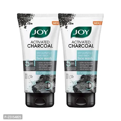 Joy Activated Charcoal Skin Purifying Deep Detox Face Wash (Pack of 2)