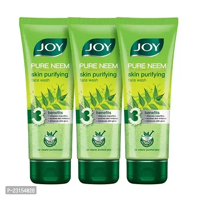 Joy Pure Neem Skin Purifying Face Wash(100 gm each) - Pack of 3
