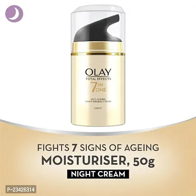 Olay Total Effects Night Cream - Vitamin C,Niacinamide, Green Tea (50g)-thumb2